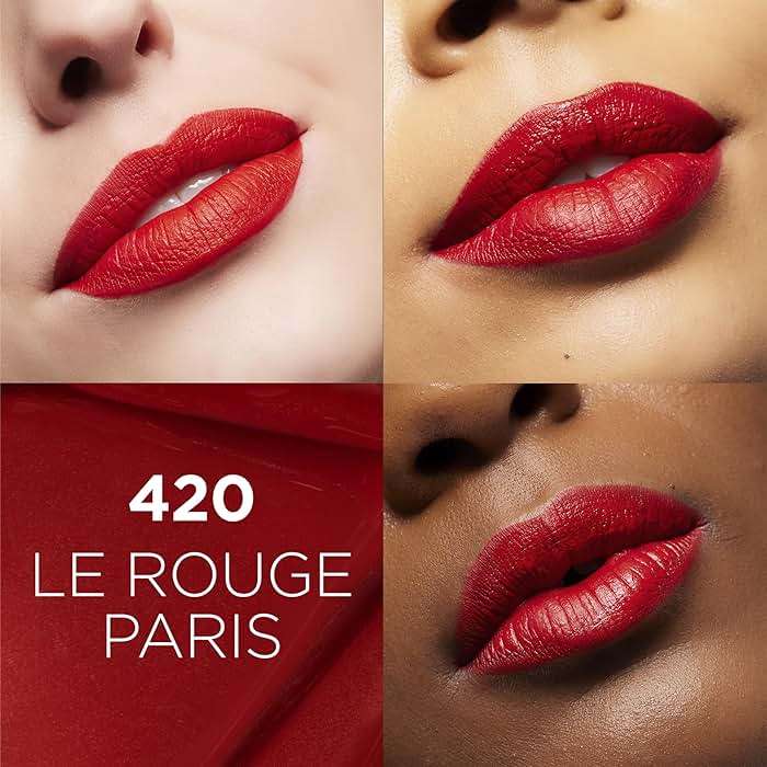 L'Oreal Paris Infallible Matte Resistance Liquid Lipstick, up to 16 Hour Wear, Le Rouge Paris 420, 0.16 Fl Oz - Image 2
