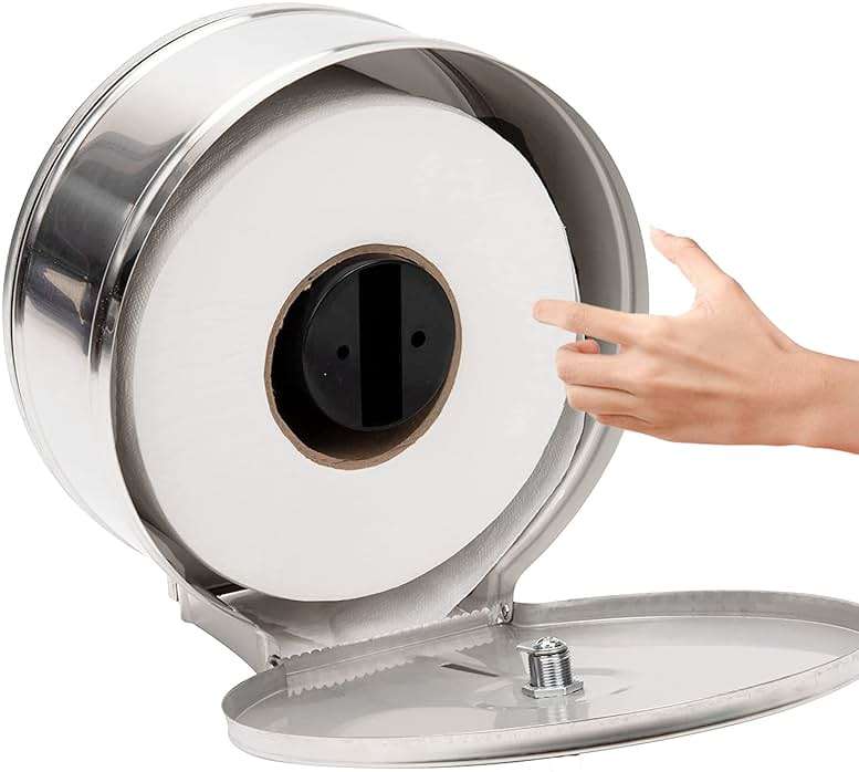 Commercial toilet paper - Jumbo toilet paper rolls -4,800 FT Industrial 2-Ply 9” Bulk Large Roll for Standard Jumbo Dispenser -100% Recycled Fibers-Soft and Absorbent Bathroom Tissue -6 Roll Case Pack - Image 8