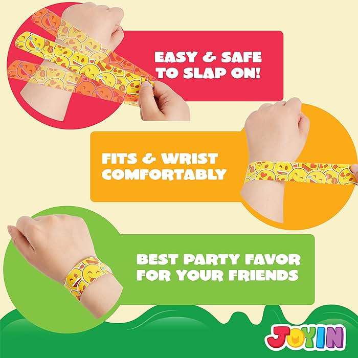 JOYIN 288 Pcs Slap Bracelets for Kids, Bulk Wristbands with Animals, Friendship, Heart, Galaxy, Party Favors, Classroom Prizes Birthday Exchanging Gifts, Goodie Bag Stuffers - Image 5