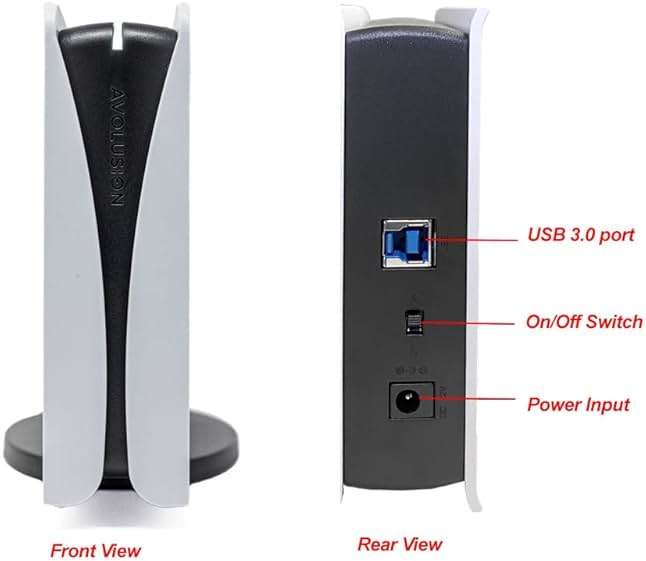 Avolusion PRO-5Y (White) 4TB USB 3.0 External Gaming Hard Drive for PS5 / PS4 Game Console - 2 Year Warranty (Renewed) - Image 5