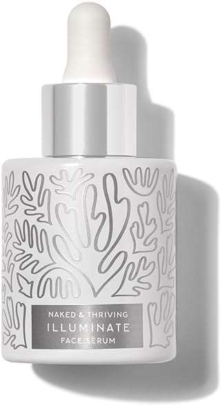 Naked & Thriving Illuminate BC+ Face Serum | Hyaluronic Acid, Vitamin C, Bakuchiol | Organic, Vegan, & Naturally-Derived Skin Care | For Mature Skin, Visible Spots and Wrinkles (1.0 fl oz/30 mL) - Image 2