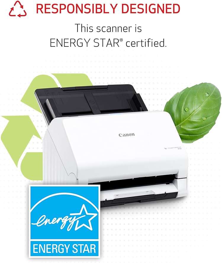 Canon imageFORMULA R30 - Office Document Scanner, Auto Document Feeder, Duplex Scanning, Plug-and-Scan Capability, No Software Installation Required - Image 9