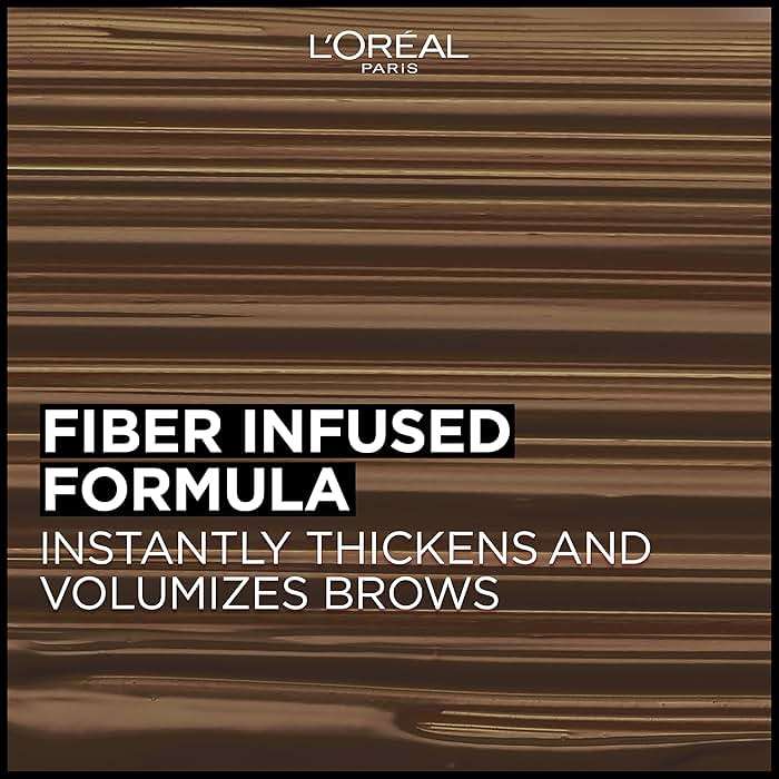 L'Oreal Paris Infallible Volumizing 24H Wear Brow Mascara, Long Lasting Eyebrow Makeup for 2X Fuller Eyebrows, 3.0 Soft Black, 0.13 Fl Oz - Image 5