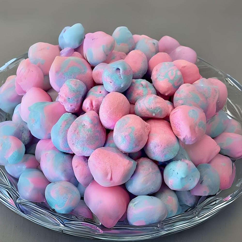 Farmers Market Cotton Candy Taffy - Blue And Pink, Freeze-Dried Freshness, Fluffy, Soft Texture - Whipped Cotton Candy Taffy, (2 oz) - Image 9