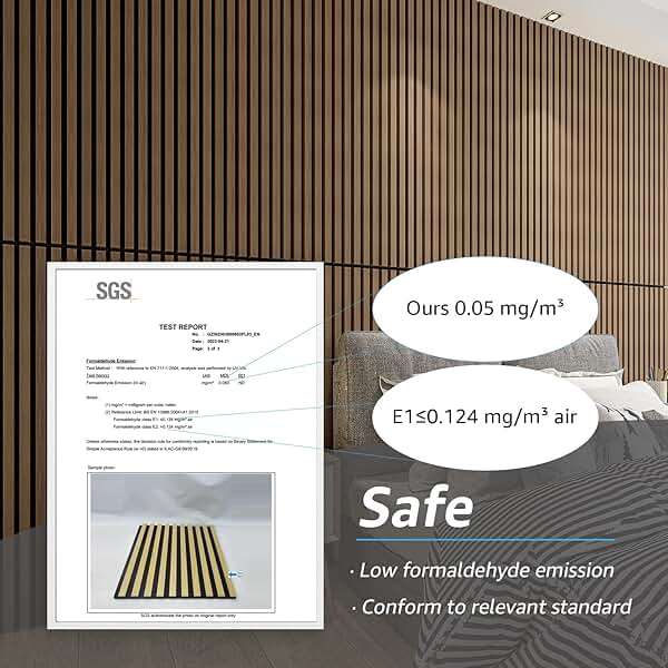Art3d 2 Wood Slat Acoustic Panels for Wall and Ceiling - 3D Fluted Sound Absorbing Panel with Wood Finish - Walnut - Image 4