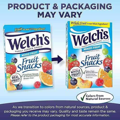 Welch's Fruit Snacks, Mixed Fruit Snack Box, Stocking Stuffers, Gluten Free, 0.8oz Snack Packs (Pack of 40) - Image 3