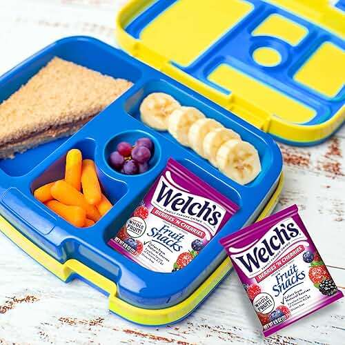 Welch's Fruit Snacks, Berries 'N Cherries Snack Box, Gluten Free, 0.8oz Snack Packs (Pack of 40) - Image 8