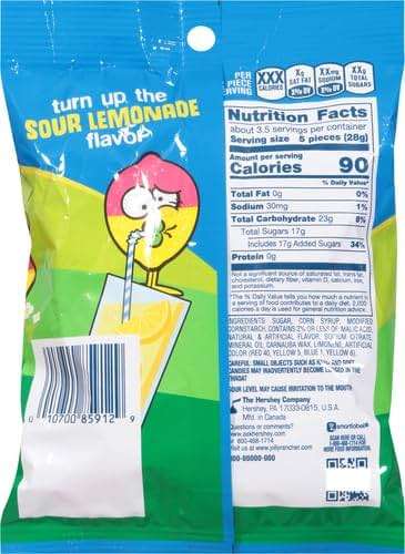 JOLLY RANCHER Gummies 2 In 1 Sour Lemonade Stand Flavors Peg Bag (Sour Cherry Lemonade, Sour Lime Lemonade and Sour Strawberry Lemonade) 6.5Oz - Image 2