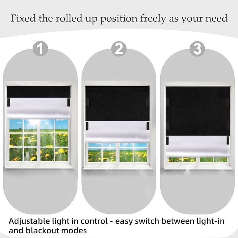 100% Blackout Blind Magnetic Blackout Window Cover 118 x 57Inch,Black Out Curtains with Strong Magnet No Drill Cuttable Window Shades for Bedroom,Nursery,Rv,Media Room - Image 9