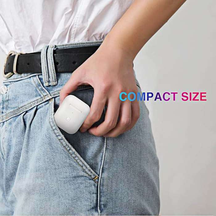 Wireless Charging Case Compatible with AirPods 1 & 2 Generation, Replacement Charger Case with Bluetooth Pairing Sync Button, White - Image 8