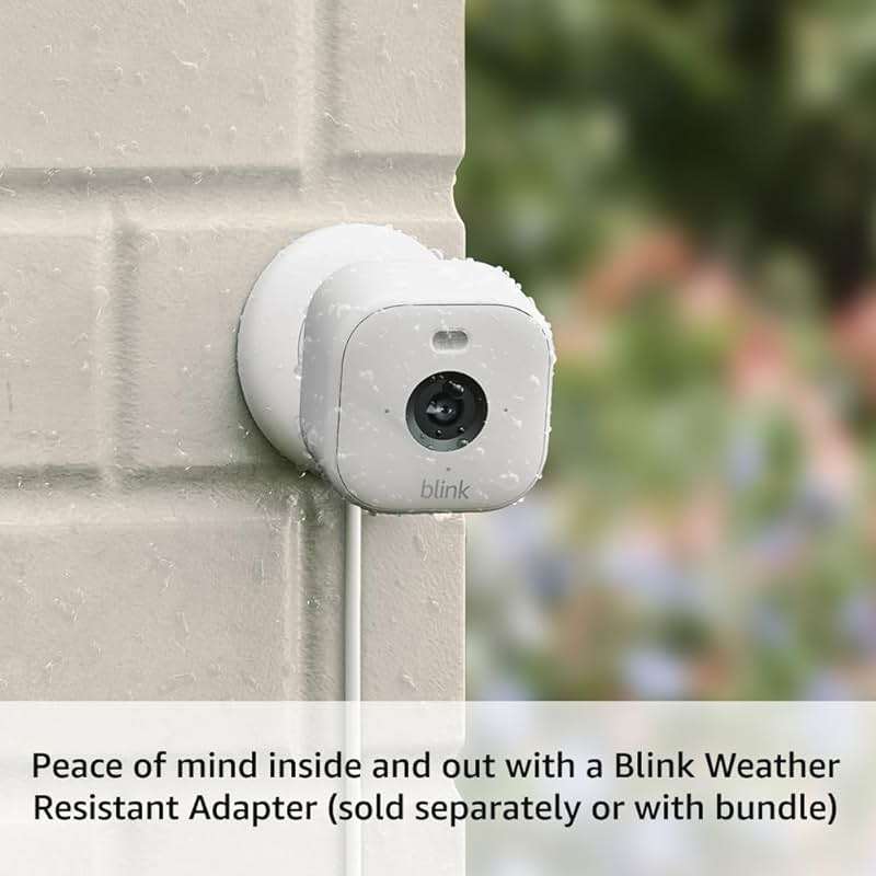 Blink Mini 2 — Home Security & Pet Camera with HD video, color night view, motion detection, two-way audio, and built-in spotlight — 1 camera (White) - Image 3