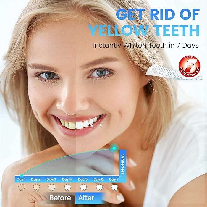Teeth Whitening Strips, 28 Pcs Whitening Strips for Teeth Sensitive, Effective and Safe Whiting Stripes Reduced Sensitivity White-Strips, Helps Remove Smoking/Coffee/Soda/Wine Stain (14 Treatments) - Image 8