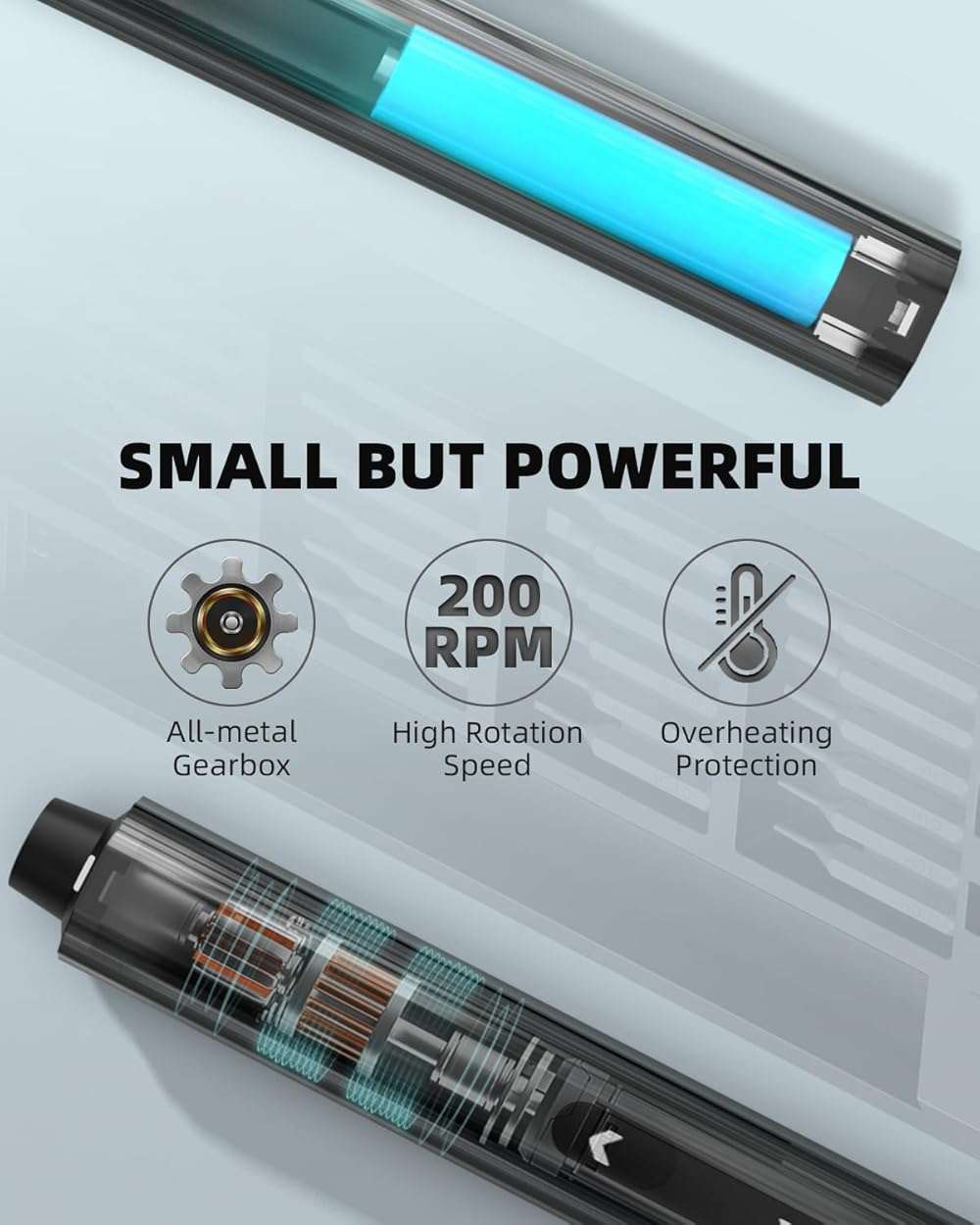 Mini Electric Screwdriver with Display, Precision Electric Screwdriver with 5 Torque Settings, 48pcs S2 Magnetic Bits, LED Light,Electric Screwdriver Cordless for Electronics Phone Camera Laptop Watch - Image 5