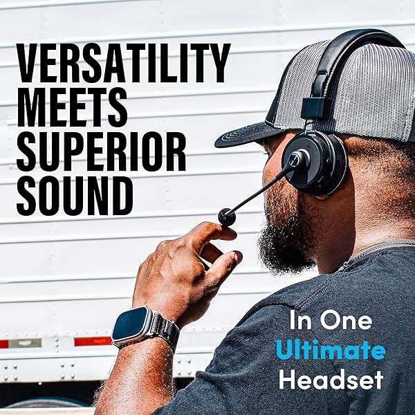 Blue Tiger Premium Elite Ultimate Single and Dual Ear 2-in-1 Bluetooth Headset – Professional Noise Cancellation Head Set with Microphone – USB-C Fast Charge & Long Battery Life - Image 6
