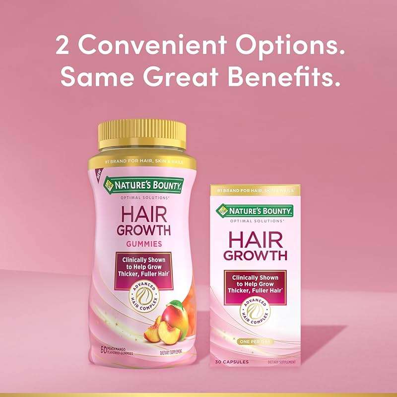 Nature's Bounty Optimal Solutions Hair Growth Supplement with Biotin, Hair Growth Vitamins with Biotin Silicon & Arginine, 1 Per Day, 30 Capsules, One Month Supply - Image 7