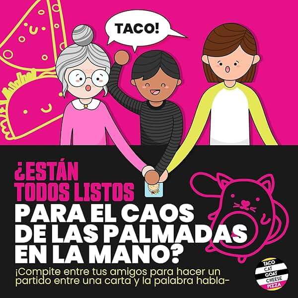 Taco Cat Goat Cheese Pizza Spanish Edition Wildly Entertaining Card Game for Family Game Night | Easy to Play with 15 Minute Rounds | Taco Gato Cabra Queso Pizza, Edición Española | 2-8 Players - Image 4