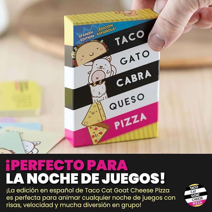 Taco Cat Goat Cheese Pizza Spanish Edition Wildly Entertaining Card Game for Family Game Night | Easy to Play with 15 Minute Rounds | Taco Gato Cabra Queso Pizza, Edición Española | 2-8 Players - Image 6