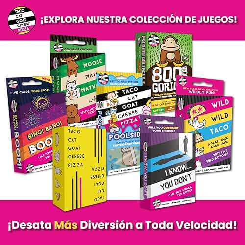 Taco Cat Goat Cheese Pizza Spanish Edition Wildly Entertaining Card Game for Family Game Night | Easy to Play with 15 Minute Rounds | Taco Gato Cabra Queso Pizza, Edición Española | 2-8 Players - Image 7