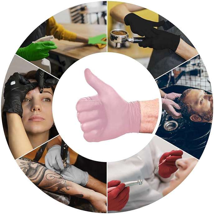 L3 Level 3 Nitrile Gloves - Professional Heavy Duty Disposable Gloves - Latex Free - Fits Snug - Box of 100 - Image 5