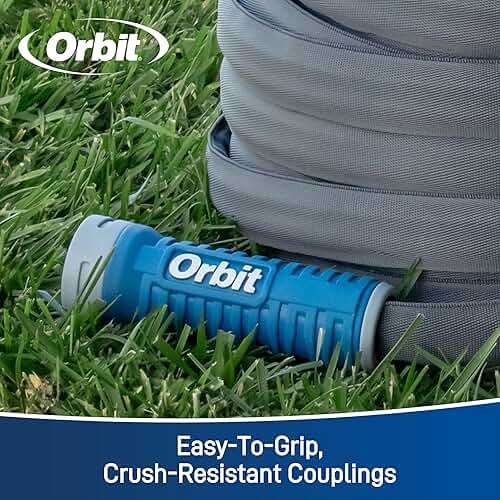 Orbit ExoJacket Fabric Garden Hose - 100 ft x 5/8 in - Heavy-Duty Fabric - Durable ExoJacket Construction - Antikink Technology for Constant Water Flow - Lightweight Professional-Grade Hose - 33180 - Image 7