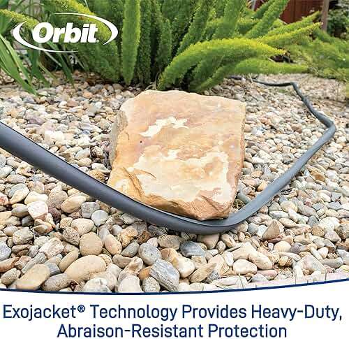Orbit ExoJacket Fabric Garden Hose - 100 ft x 5/8 in - Heavy-Duty Fabric - Durable ExoJacket Construction - Antikink Technology for Constant Water Flow - Lightweight Professional-Grade Hose - 33180 - Image 8