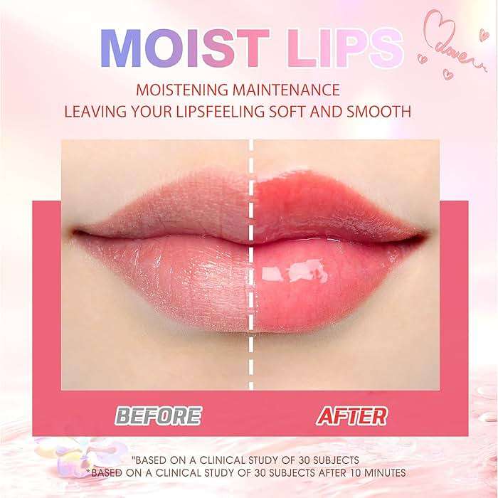 LANGMANNI Lip Oil,No-Sticky Gloss Lip Balm Lip Care,Fruit Flavoured Lip Oil For Dry Lip's Moisturizing Hydrating And Nourishing (Strawberry+Coco) - Image 7