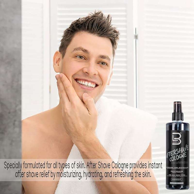L3 Level 3 After Shave Spray Cologne - Softens Skin - Refreshes and Relieves Face and Skin - Styling Powder Included (Midnight) - Image 6