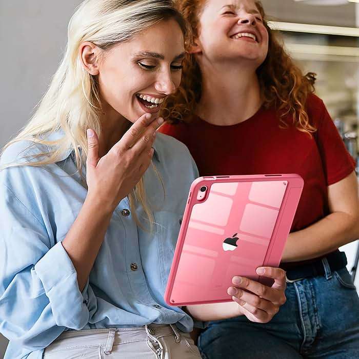Wenlaty Compatible with iPad (A16) 11th Generation Case 11 Inch 2025, for iPad 10th Generation Case 10.9 Inch 2022 with Pencil Holder, Trifold Stand Protective Cover, Auto Wake/Sleep, Watermelon Pink - Image 6