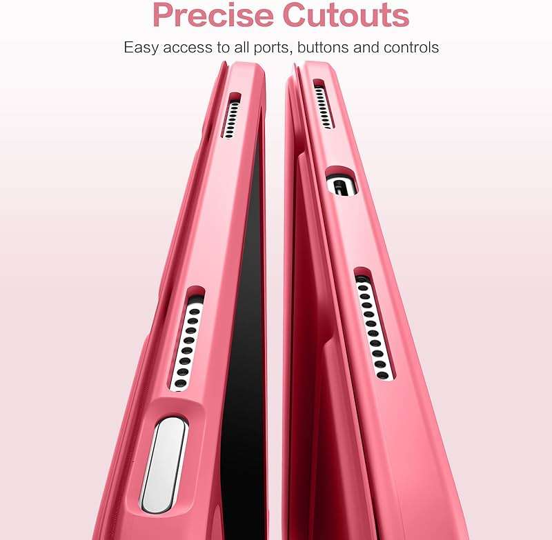 Wenlaty Compatible with iPad (A16) 11th Generation Case 11 Inch 2025, for iPad 10th Generation Case 10.9 Inch 2022 with Pencil Holder, Trifold Stand Protective Cover, Auto Wake/Sleep, Watermelon Pink - Image 8