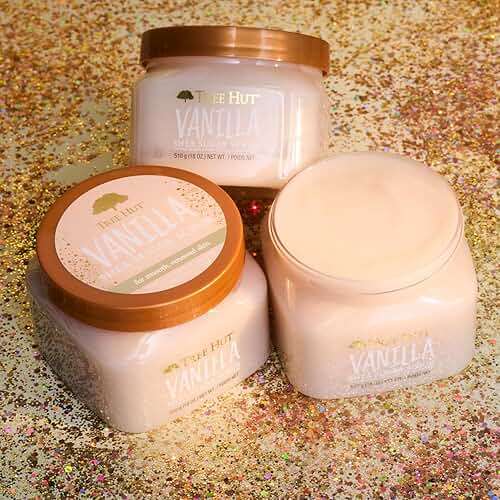 Tree Hut Vanilla Shea Sugar Scrub, Mothers Day Gifts, Exfoliating & Hydrating Body Scrub with Shea Butter & Essential Oils, Smooth Skin, For All Skin Types, Vegan, 18 oz - Image 3