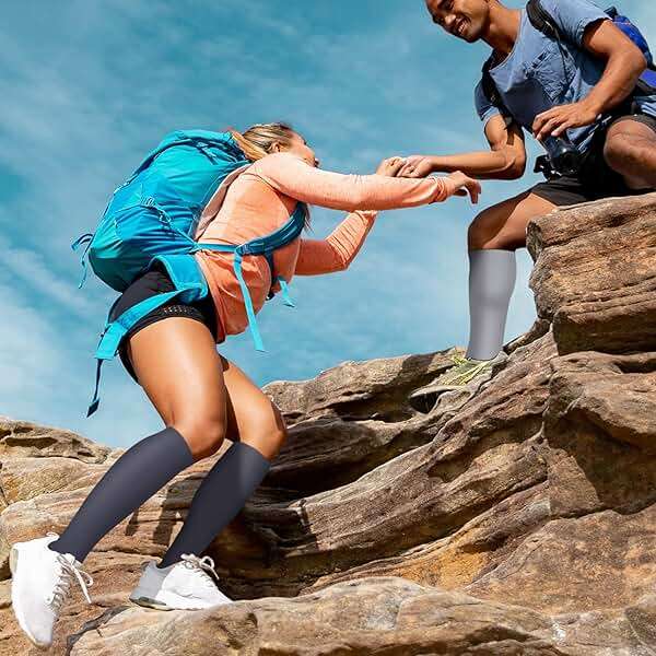 COOLOVER Copper Compression Socks for Women and Men(6 Pairs)-Best Support for Running, Athletic, Travel - Image 2
