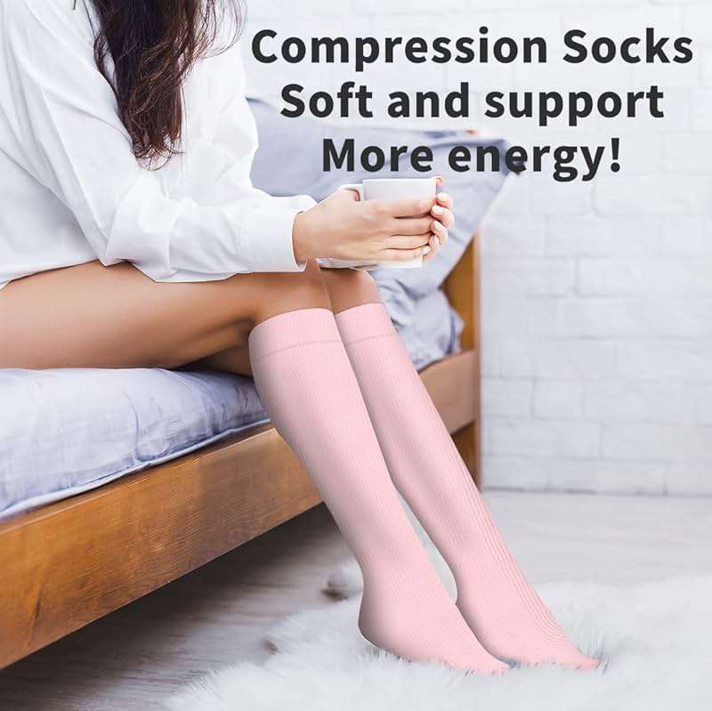 COOLOVER Copper Compression Socks for Women and Men(6 Pairs)-Best Support for Running, Athletic, Travel - Image 4