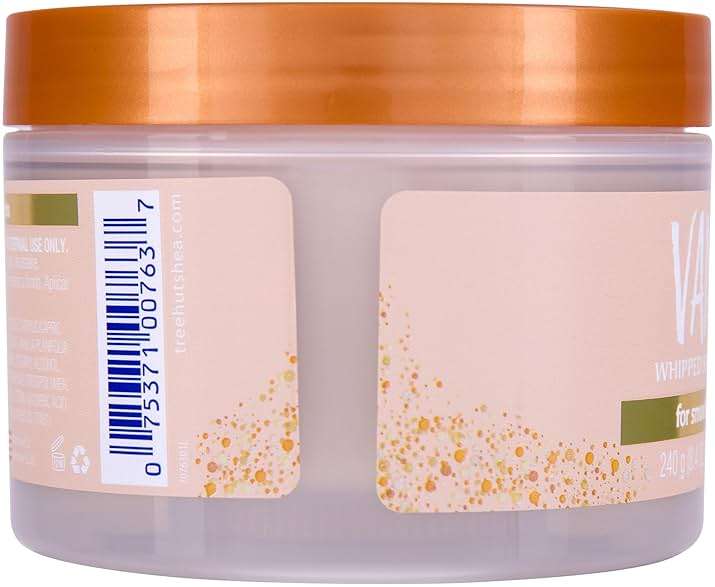 Tree Hut Vanilla Whipped Shea Body Butter, Long-Lasting Hydration for Soft, Smooth Skin, Nourishing Essential Body Care, Lightweight Moisturizer, 8.4 fl oz - Image 3