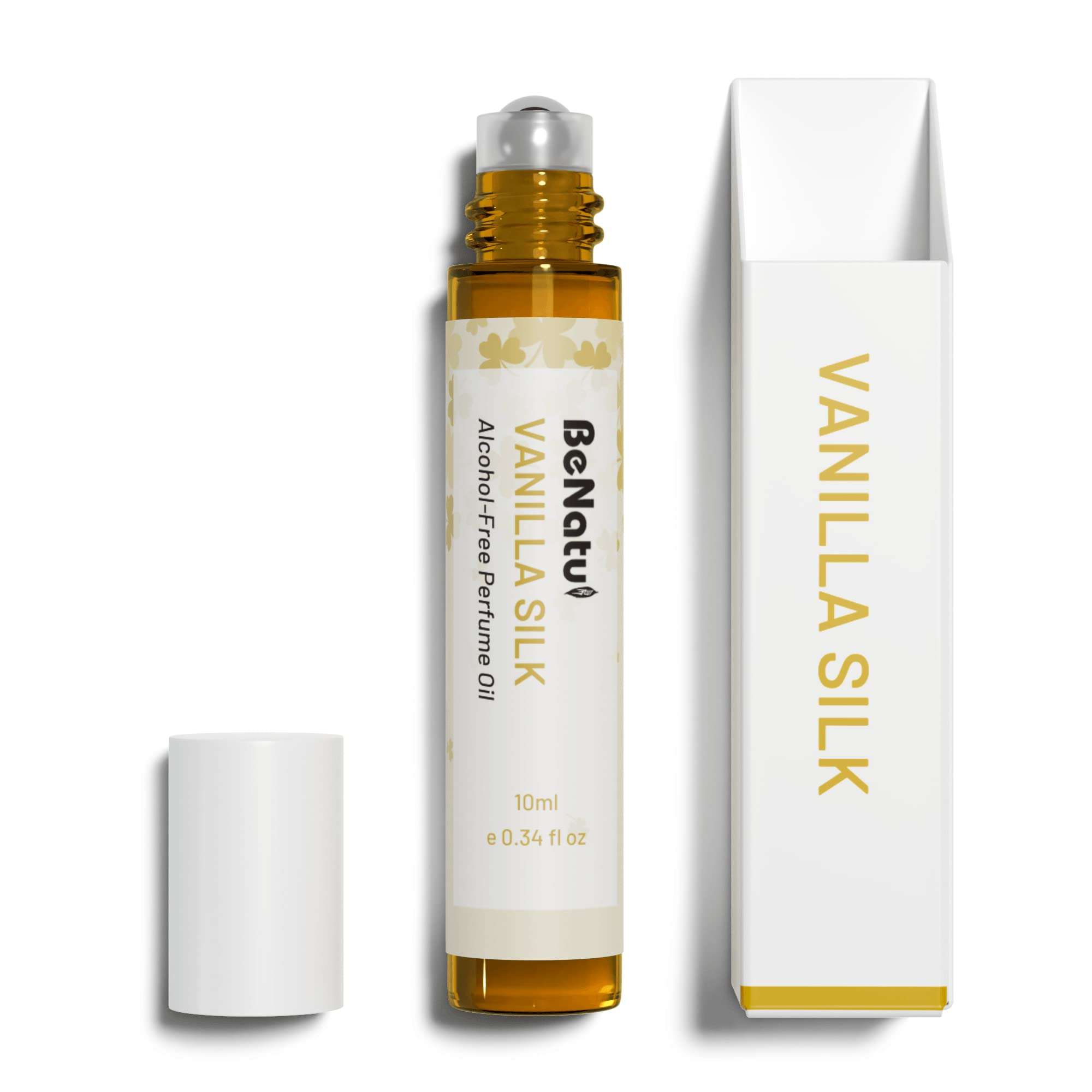 benatu Vanilla Perfume Oil Roll On for Women, Alcohol Free Eau de Parfum,Travel Size Essential Oil Body Fragrance, Long Lasting, Sweet Woody Scent, 10 ml - Image 1