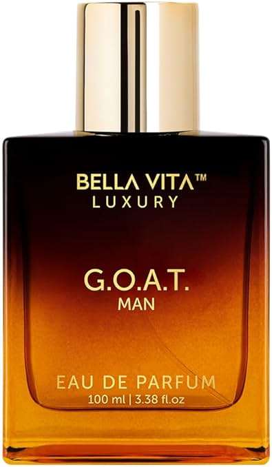 Bellavita Luxury G.O.A.T. Eau de Parfum | 100 ml (3.4 fl.oz.) | Perfume for Men | Citrus, Bergamot, Patchouli, and Vetiver Notes | Long Lasting Men's Fragrance | Gift for father's Day - Image 1
