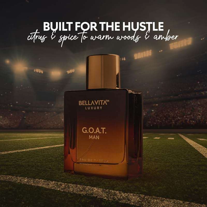 Bellavita Luxury G.O.A.T. Eau de Parfum | 100 ml (3.4 fl.oz.) | Perfume for Men | Citrus, Bergamot, Patchouli, and Vetiver Notes | Long Lasting Men's Fragrance | Gift for father's Day - Image 2