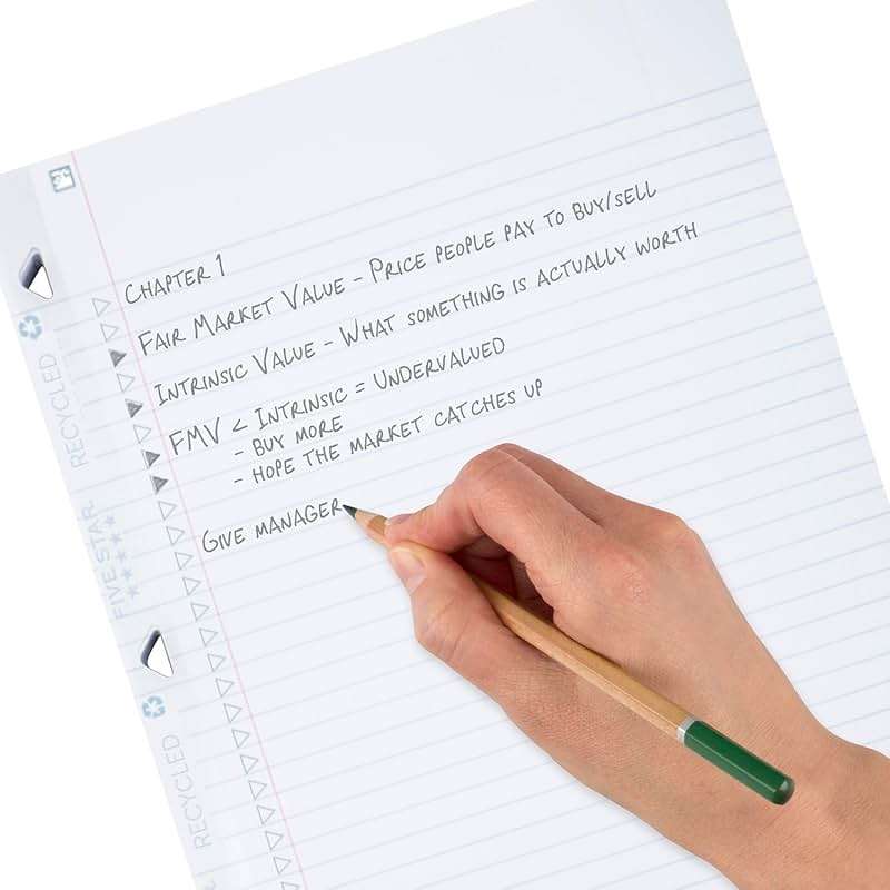 Five Star Loose Leaf Paper + Study App, Recycled Notebook Paper, College Ruled Paper, 8-1/2" x 11", 80 Sheets, Reinforced Filler Paper (170023) - Image 3