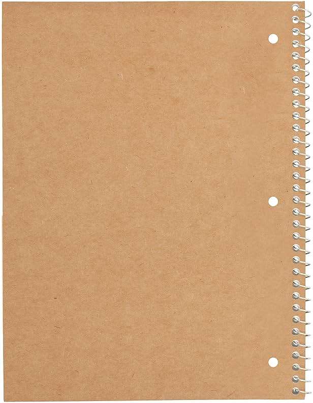 Mead Spiral Notebook, 6 Pack, 1 Subject, Wide Ruled Paper, 7-1/2" x 10-1/2", 70 Sheets per Notebook, Assorted Pastel Colors (930050-ECM) - Image 6
