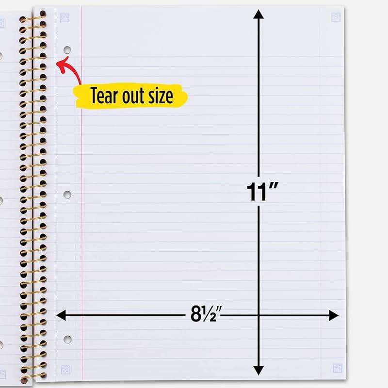 Five Star Spiral Notebook + Study App, 1 Subject, College Ruled Paper, 8-1/2" x 11", 80 Sheets, 1 Count, Selected Design Will Vary (820156F) - Image 3