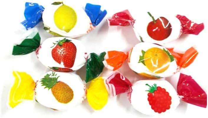 A Great Surprise Assorted Fruit-Filled Hard Candy - 4 Pounds - Approx. 275 Pieces - Bulk Individually Wrapped Office Bon Bons for Candy Bowls - Image 4