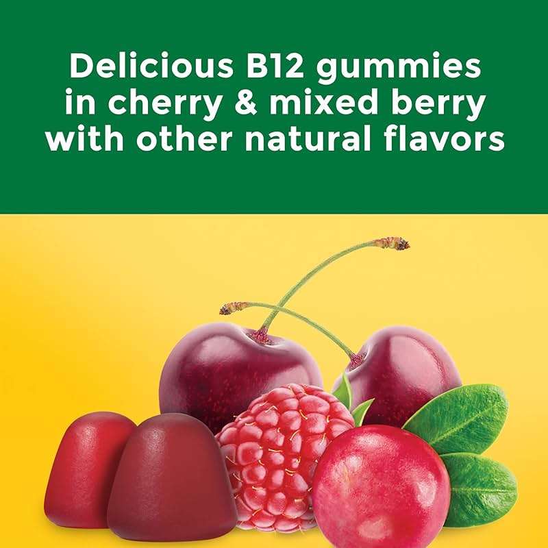 Nature Made Extra Strength Vitamin B12 Gummies 3000 mcg per serving, B12 Vitamins for Energy Metabolism Support, 60 Gummy Vitamins, 30 Day Supply - Image 4