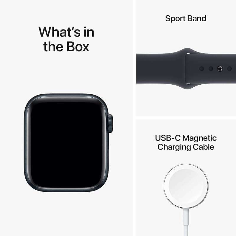 Apple Watch SE (2nd Gen) (GPS + Cellular, 40mm) - Midnight Aluminum Case with Midnight Sport Band, M/L (Renewed) - Image 5