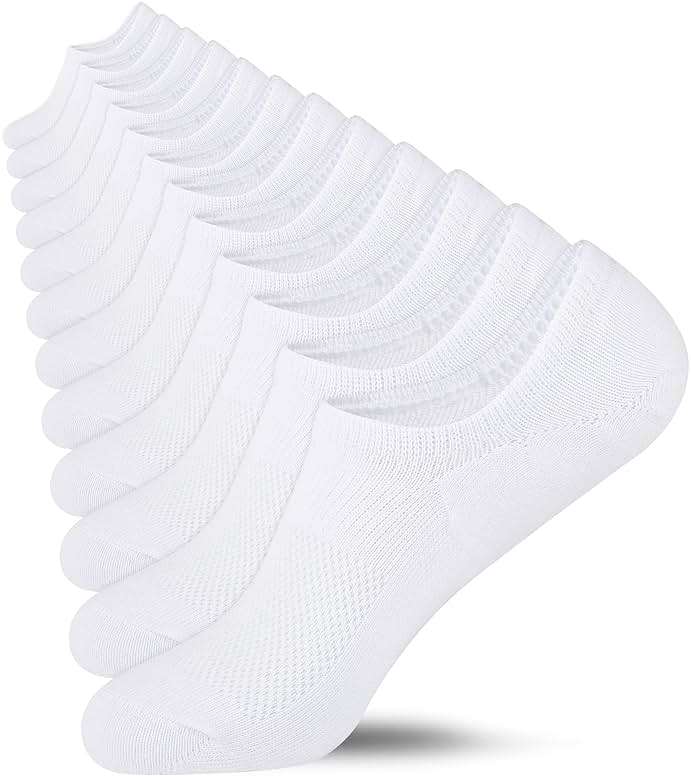 Heatuff No Show Socks Womens Cotton Low Cut Non Slip Casual Socks Invisible Flat Boat Liner Socks (6/9 Pairs) - Image 2