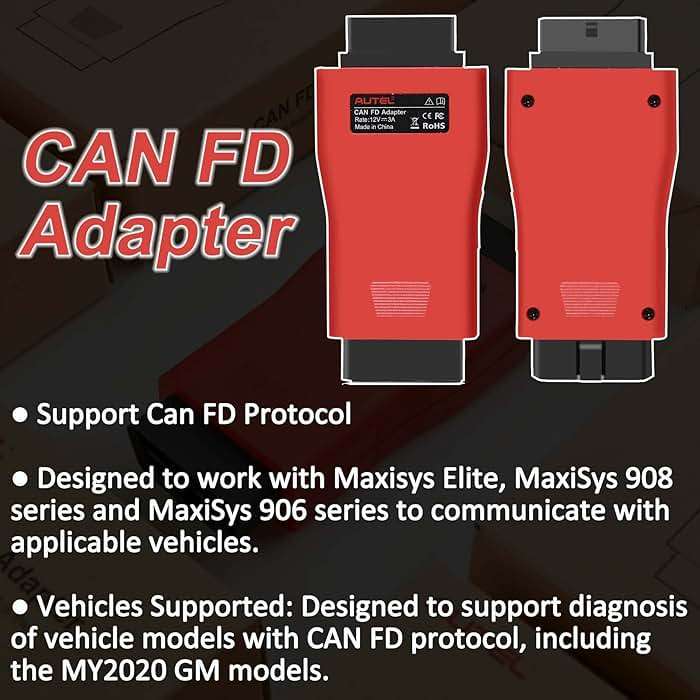 Autel CAN FD Adapter Support CAN FD Protocol for GM 2020+ for Ford for Chevrolet for Lincoln Compatible MaxiFlash Elite J2534-VCI VCI100 VCI Mini Maxisys Elite 908 Series 906 Series - Image 2