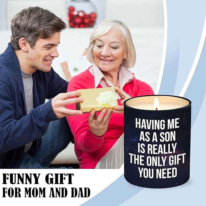 Mothers Day Gifts for Mom from Son - Birthday Gifts for Mom from Son - Moms Birthday Gift Ideas from Son - Mother Gift, Funny Mother Candle, 10 Oz Jar Lemongrass Scent Soy Wax Candle - Image 2