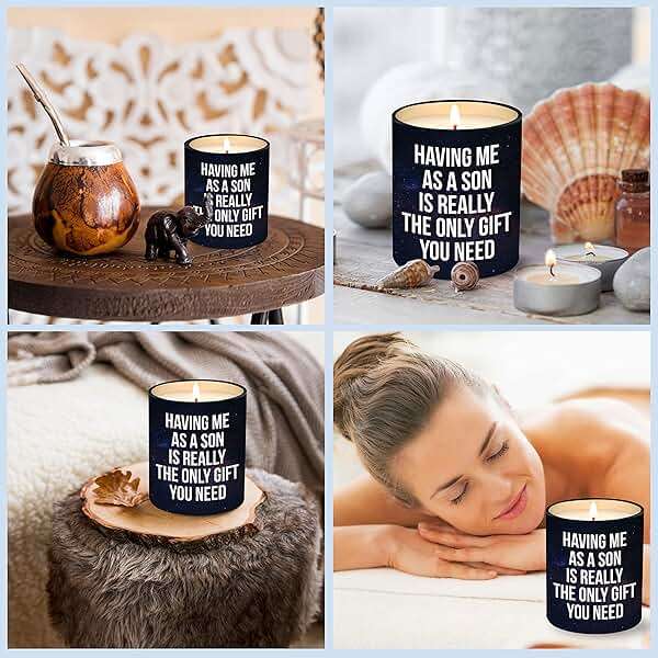 Mothers Day Gifts for Mom from Son - Birthday Gifts for Mom from Son - Moms Birthday Gift Ideas from Son - Mother Gift, Funny Mother Candle, 10 Oz Jar Lemongrass Scent Soy Wax Candle - Image 6