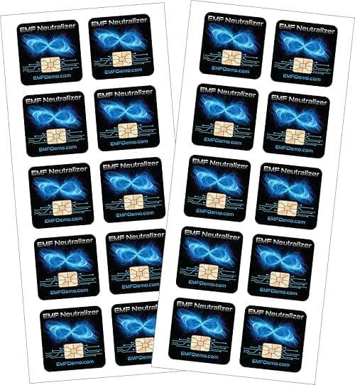 Original EMF Neutralizer Trusted Since 2015 - USA Made EMF Protection Neutralizers for Cell Phones, Laptops & Tablets - Created By Dr. Valerie Nelson - 20 Pack - Image 1