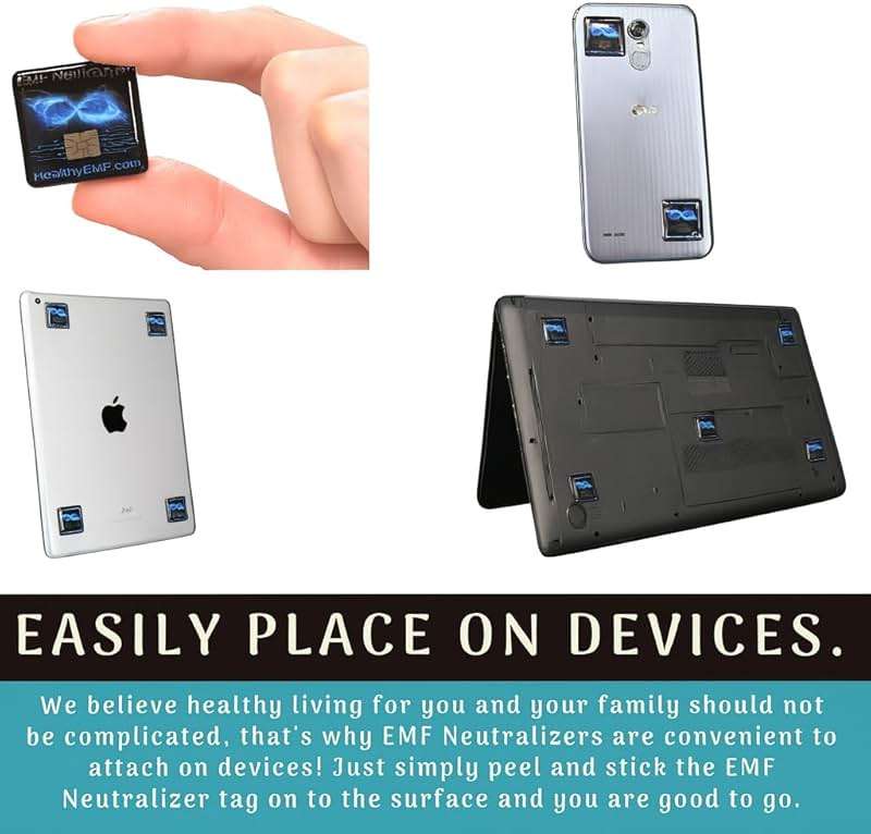 Original EMF Neutralizer Trusted Since 2015 - USA Made EMF Protection Neutralizers for Cell Phones, Laptops & Tablets - Created By Dr. Valerie Nelson - 20 Pack - Image 2