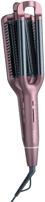 Beurer HT65 4-in-1 Wave Styler, 3 Barrel Curling Iron and Crimper, Adjustable Deep Hair Waver Wand for Beach, Mermaid, Natural, and Water Waves, Curls, Crimps, Hot Styling Tools - Image 2