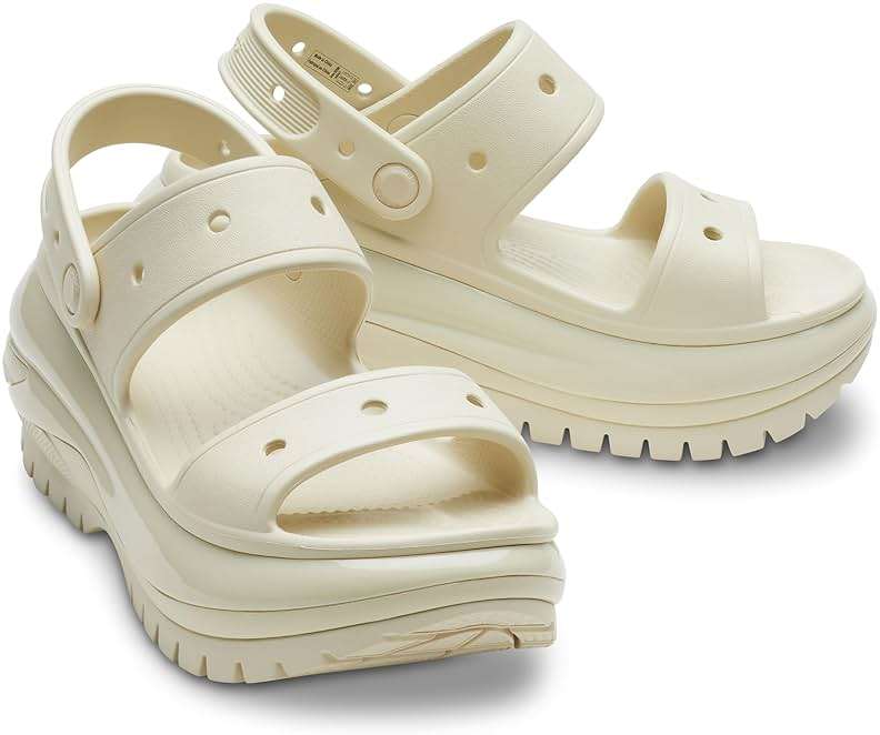 Crocs Unisex Classic Mega Crush Platform Sandals Wedge - Image 6